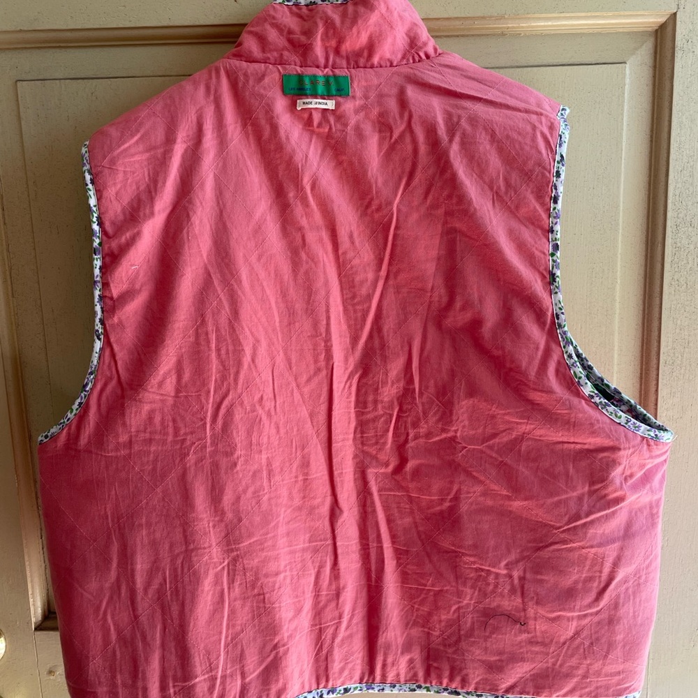 Gorgeous Clare V Timothé Cotton Quilted Vest XL/XXL Reversible has Pockets - Picture 7 of 7
